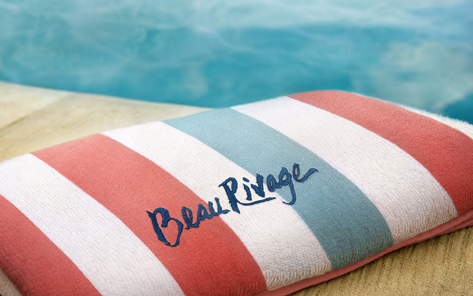 Beau Rivage Striped Pool Towel